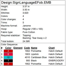 Load image into Gallery viewer, "E" Sign Language Fob