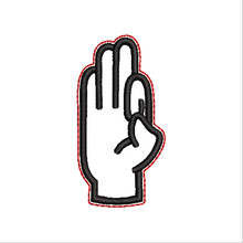 Load image into Gallery viewer, "F" Sign Language Fob