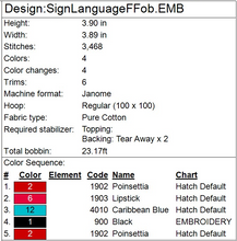 Load image into Gallery viewer, "F" Sign Language Fob