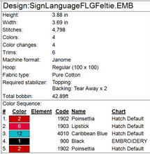 Load image into Gallery viewer, "F" Sign Language Ornament