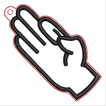 Load image into Gallery viewer, "F" Sign Language Ornament