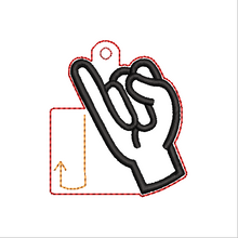 Load image into Gallery viewer, “J” Sign Language Fob