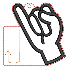Load image into Gallery viewer, "J" Sign Language Ornament