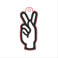 Load image into Gallery viewer, “K” Sign Language Fob