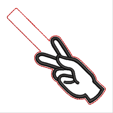 Load image into Gallery viewer, “K” Sign Language Fob