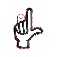 Load image into Gallery viewer, “L” Sign Language Fob