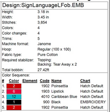 Load image into Gallery viewer, “L” Sign Language Fob