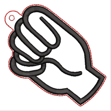 Load image into Gallery viewer, “M” Sign Language Ornament