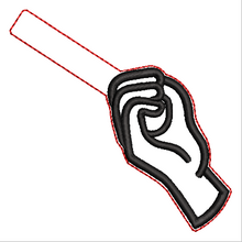Load image into Gallery viewer, “O” Sign Language Fob