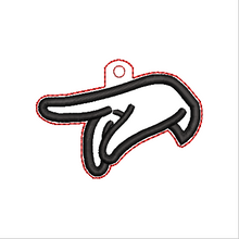 Load image into Gallery viewer, “P” Sign Language Fob
