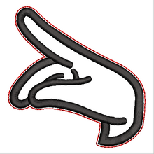 Load image into Gallery viewer, “P” Sign Language Ornament