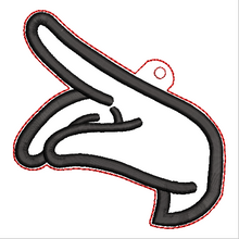 Load image into Gallery viewer, “P” Sign Language Ornament