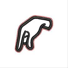 Load image into Gallery viewer, “Q” Sign Language Fob