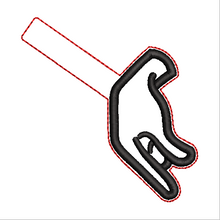 Load image into Gallery viewer, “Q” Sign Language Fob