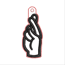 Load image into Gallery viewer, “R” Sign Language Fob