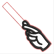 Load image into Gallery viewer, “R” Sign Language Fob