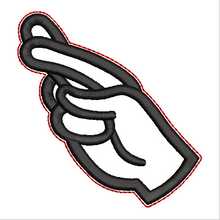 Load image into Gallery viewer, “R” Sign Language Ornament