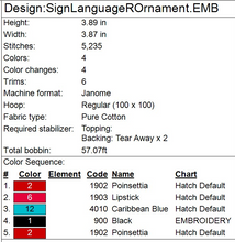 Load image into Gallery viewer, “R” Sign Language Ornament