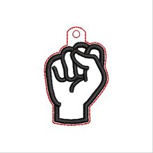 Load image into Gallery viewer, “S” Sign Language Fob