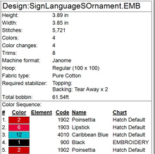 Load image into Gallery viewer, “S” Sign Language Ornament