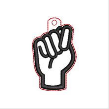 Load image into Gallery viewer, “T” Sign Language Fob