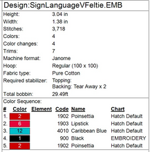 Load image into Gallery viewer, “V” Sign Language Fob