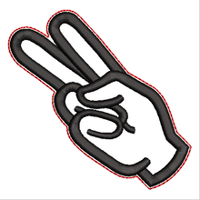 Load image into Gallery viewer, “V” Sign Language Ornament