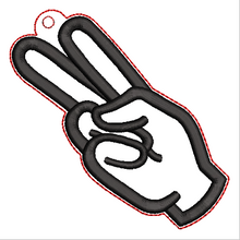 Load image into Gallery viewer, “V” Sign Language Ornament