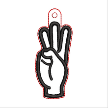 Load image into Gallery viewer, “W” Sign Language Fob
