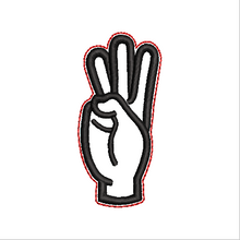 Load image into Gallery viewer, “W” Sign Language Fob