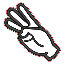 Load image into Gallery viewer, “W” Sign Language Ornament