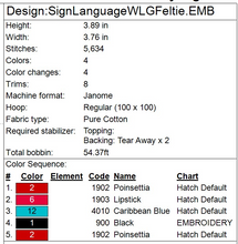 Load image into Gallery viewer, “W” Sign Language Ornament