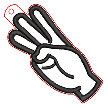 Load image into Gallery viewer, “W” Sign Language Ornament