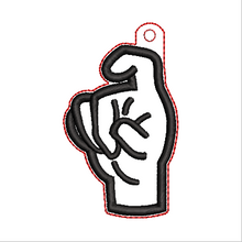 Load image into Gallery viewer, “X” Sign Language Fob