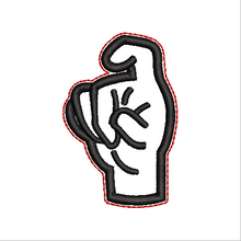 Load image into Gallery viewer, “X” Sign Language Fob