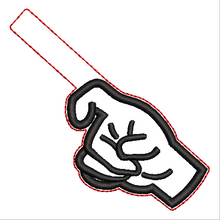 Load image into Gallery viewer, “X” Sign Language Fob