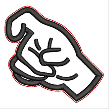 Load image into Gallery viewer, “X” Sign Language Ornament