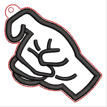 Load image into Gallery viewer, “X” Sign Language Ornament