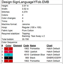 Load image into Gallery viewer, “Y” Sign Language Fob