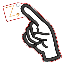 Load image into Gallery viewer, “Z” Sign Language Ornament