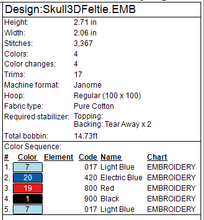 Load image into Gallery viewer, Skull 3D Fob