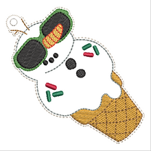 Load image into Gallery viewer, Snowman Cone Ornament