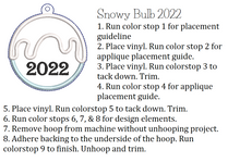 Load image into Gallery viewer, Snowy Bulb 2022 Ornament