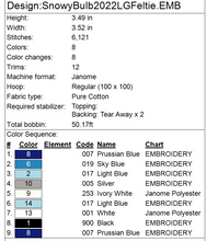 Load image into Gallery viewer, Snowy Bulb 2022 Ornament