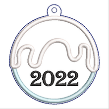 Load image into Gallery viewer, Snowy Bulb 2022 Ornament