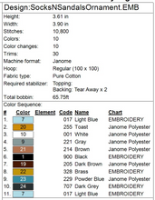 Load image into Gallery viewer, Socks and Sandals Ornament