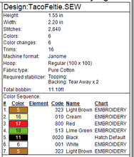 Load image into Gallery viewer, Taco Feltie