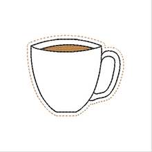 Load image into Gallery viewer, Tea Cup and Tag One Bookmark/Feltie