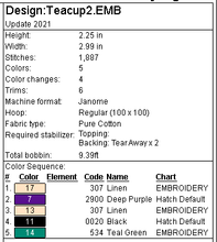 Load image into Gallery viewer, Tea Cup and Tag Two Bookmark/Feltie