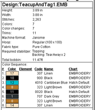 Load image into Gallery viewer, Tea Cup and Tag One Bookmark/Feltie